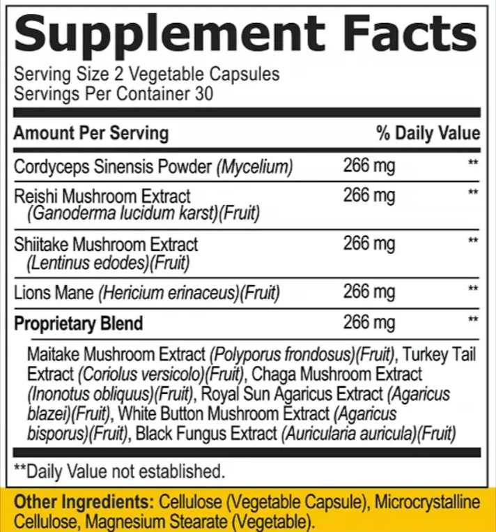Cholibrium Supplement Facts