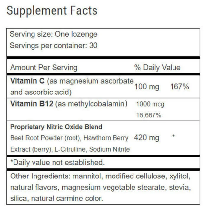 CircO2 Supplement Fact