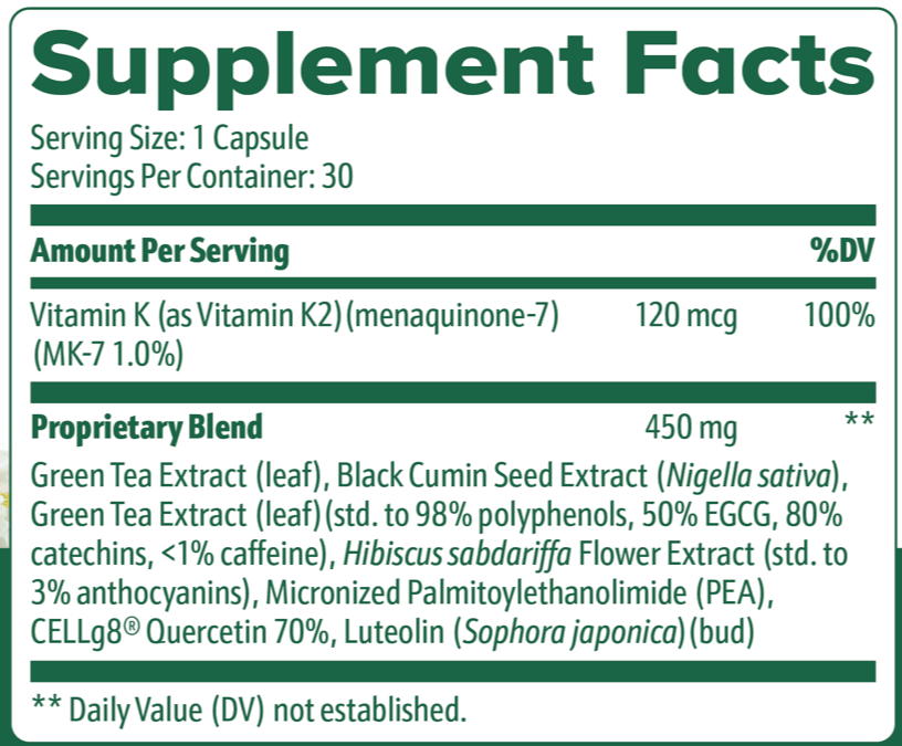 Flexigenics Supplement Fact