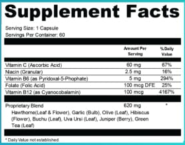 MemoDefend supplement facts