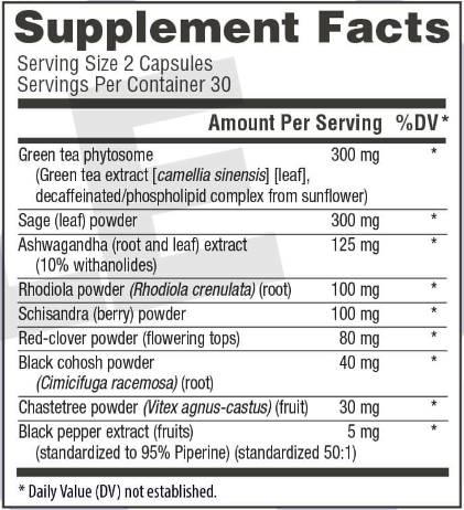 MenoRescue Supplement Facts