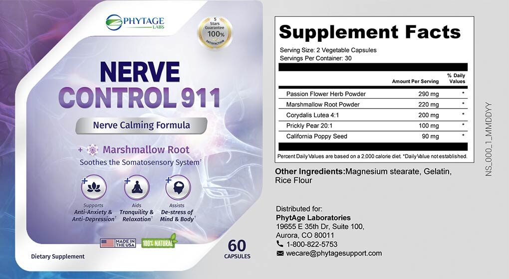 Nerve Control 911 ingredients