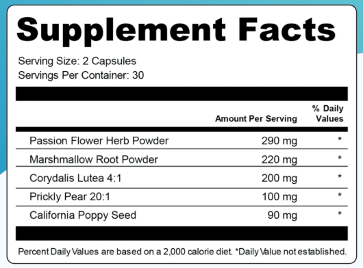 NervoVive Supplement Facts