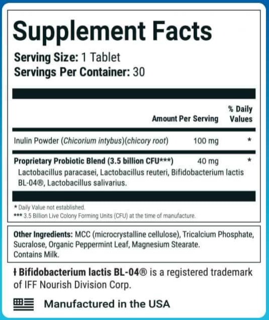 Purdentix-Supplement-facts